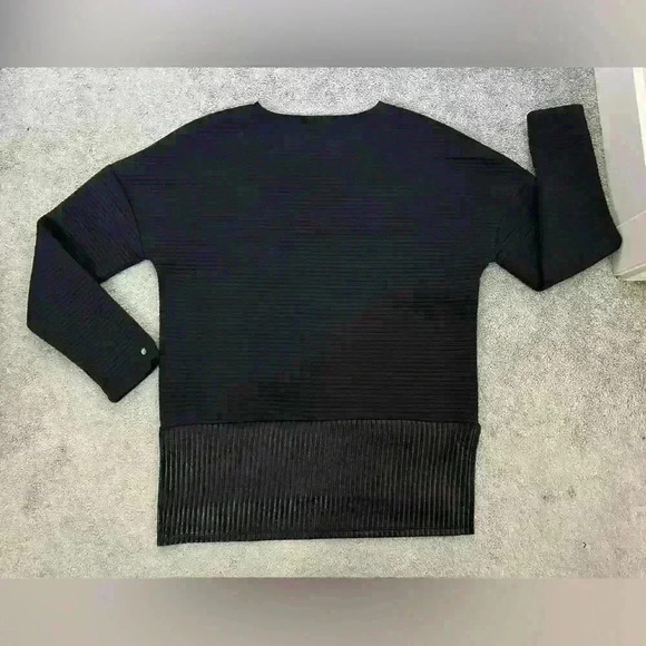 Fabletics Bre Long-Sleeve Tunic Sweatshirt Size Large Black - Picture 4 of 9